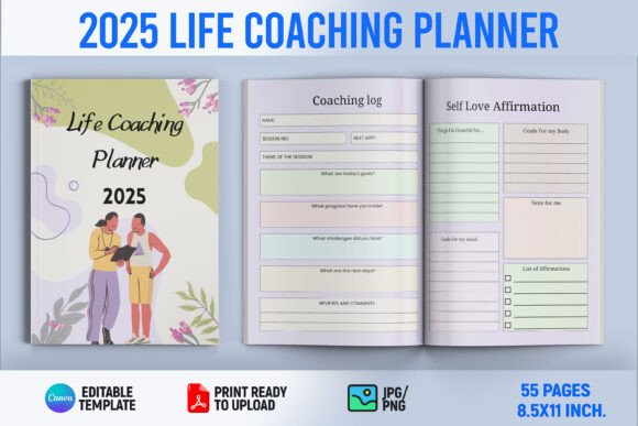 2025 Life Coaching Planner: A Practical Guide for KDP Authors