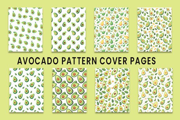 Avocado Pattern Cover Pages