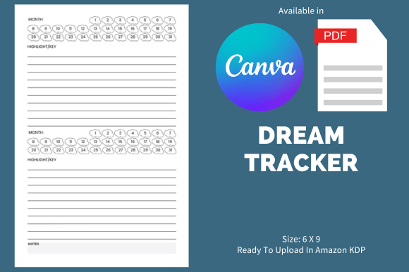 Dream Tracker - KDP Template: A Powerful Tool for Aspiring Authors and Entrepreneurs