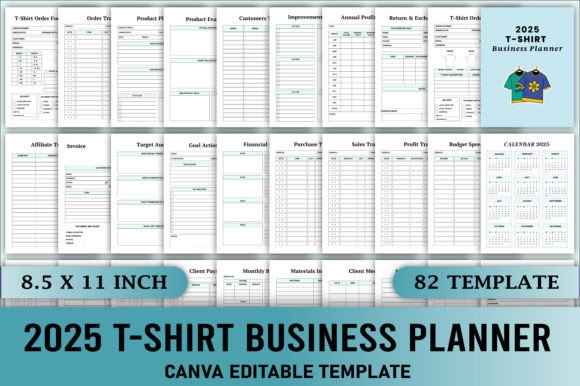 Editable 2025 T-Shirt Business Planner: A Strategic Tool for Growth and Organization
