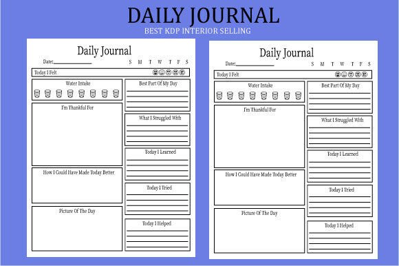 KDP Interior Daily Journal Template: A Practical Tool for Your Writing Journey