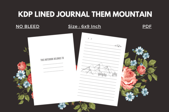 Mountain Lined Journal KDP Interior: A Creative Companion for Nature Enthusiasts