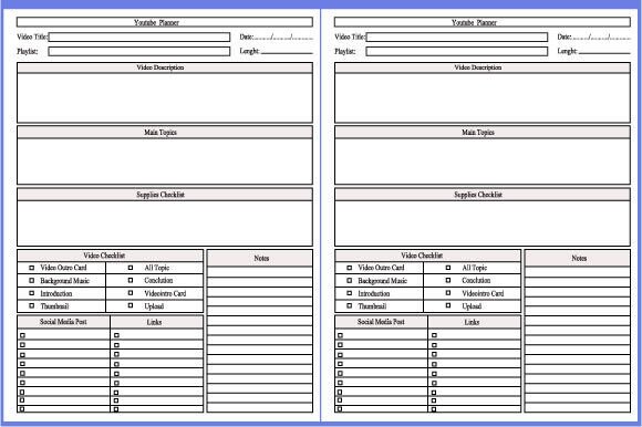 Youtube Planner KDP Interior Book: A Comprehensive Guide
